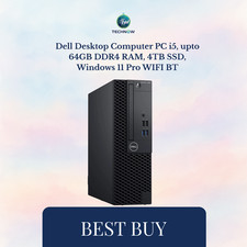 Dell Desktop Computer PC i5, upto 64GB DDR4 RAM, 4TB SSD, Windows 11 Pro WIFI BT picture