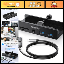 5-Port USB 3.0 Hub with Clamp & Extra Power Port - High-Speed Data Transfer picture