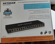 Netgear 16 Port Gig Unmanaged PoE GS316P-100NAS UPC 606449146868 - Networking... picture