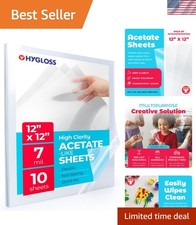 Flexible 12 x 12 Acetate Sheets - Quick-Drying & Reusable for Creative Projects picture