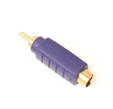 2 RCA Male Connector Composite to S-Video 4-Pin Male Plug End Converter Adapters picture