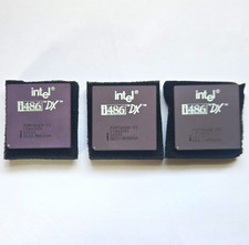 Intel i486 DX CPU Processor A80486DX-33 33MHz Lot of 3 Vintage picture