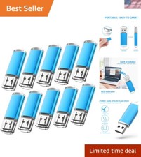 Value Pack of 10 - 16GB USB 2.0 Thumb Drives, Fast Read Speed & Durable Design picture
