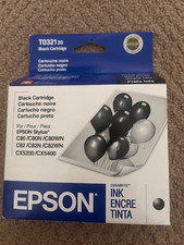 EPSON T032120 Black Ink Cartridge for Stylus C80 C82 CX5200 OEM Genuine T0321 picture