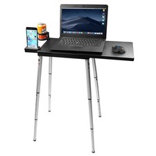 Plus Black Portable Compact Lightweight Adjustable Height Laptop Notebook Com... picture