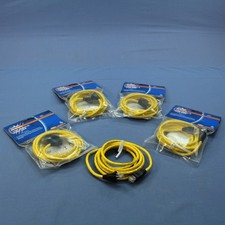 Leviton 5G455-7YW Yellow Cat5e 7ft Ethernet Cable Data Patch Cords Network 5pcs picture