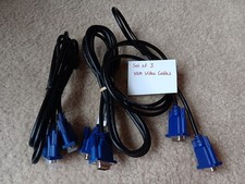 Set of 3 VGA Video Cables picture