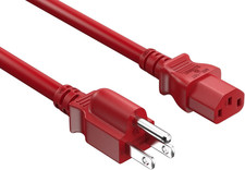 Cable Leader 6Ft 18 AWG Universal Power Cord IEC320 C13 to NEMA 5-15P, Compatibl picture