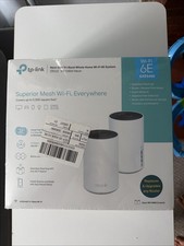 NEW TP-Link Deco WE10800 (2-PACK) Next Gen Tri Band Whole Home WI-FI 6E picture