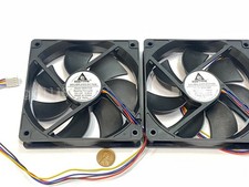2 pieces  GDSTIME Computer Case fan Large12V 4Pin 120mm 25mm gda blower 1225 picture