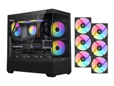 Sama V40BKADA6X1GL Mid-Tower ATX Case Black-120mm ARGB Fans picture