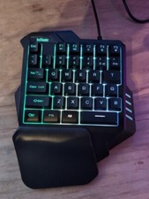 One Handed Red Thunder G30 - RGB Gaming Keyboard Win 11 Pro & Home picture