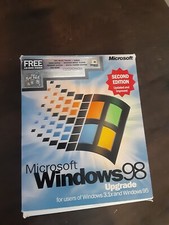 MICROSOFT WINDOWS 98 SECOND EDITION FULL OPERATING SYSTEM WIN 98 #S30 picture