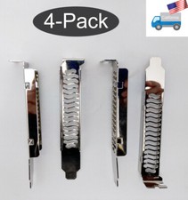 4-Pack: NEW Chrome PC Case Air Vented PCI Addon Card Expansion Slot Cover Plates picture