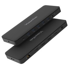 VisionTek VT4600DL Universal Dual 4K Docking Station 100W Charging (USB-A, USB-C picture