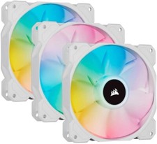 3 Corsair ML120 RGB PRO Performance 120mm White PWM Fan 4Pin Power 4Pin RGB picture
