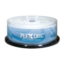 25 PlexDisc BluRay Dual Layer 6X Blank BD-R DL 50GB White Inkjet Hub Printable  picture