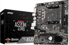 MSI A520M-A PRO V1 Gaming Motherboard (AMD Ryzen 5000, AM4, DDR4, PCIe 3.0) picture