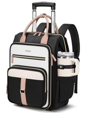 Ytonet Rolling Backpack for Women, 15.6 Inch Travel Large, Black picture