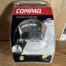 Compaq 2-Port USB 2.0 PCI Host Adapter Card Model CPQ2PHC NEW Sealed picture