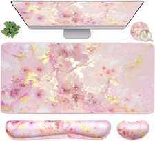 4-in-1 Large Gaming Mouse Pad, Keyboard Wrist Rest Pad & Wrist Support Mousepad  picture