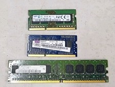 Lot 3x Samsung, Kingston Laptop Memory RAM 512mb (1) & 2gb (2) picture