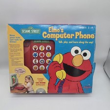 Sesame Street Elmo's Computer Phone CD-ROM Rare New Open Box READ DESCRIPTION picture