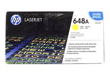 HP 648A Yellow Jaune LaserJet Toner Cartridge P/N: CE262A Brand New picture