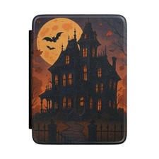 Haunted House Halloween Kindle Case | Spooky Moon and Bats | October Fall Fun picture