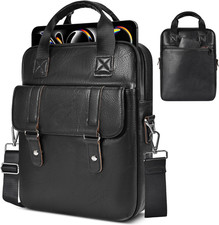 13 Inch Laptop Bag Women Men Leather Sleeve for MacBook Air Pro iPad Shoulder picture