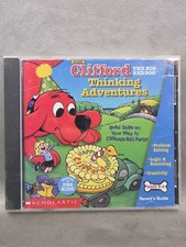 Clifford the Big Red Dog Thinking Adventures PC CD Vintage Kids Game Ages 4-6 picture