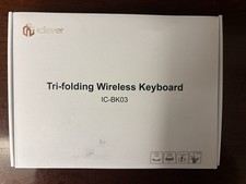 iClever Tri-Folding Wireless Keyboard IC-BK03 Black/Silver - NEW picture