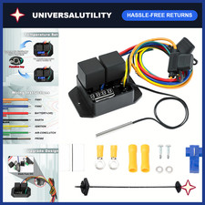 Digital Thermatic Fan Switch Kit, 12V/24V, Adjustable Temp Range, Dual Electric picture