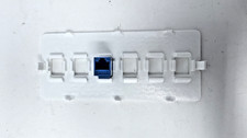 6 Port Keystone Wall Plate Cat6 Ethernet White 2 Gang Faceplate Networking Parts picture