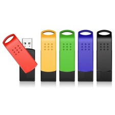 KEXIN 128GB Flash Drive 5 Pack USB 2.0 Swivel picture
