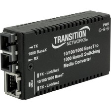 Transition Networks M/GEPSWSX01(LC)NA Mini Gigabit Media Converter picture