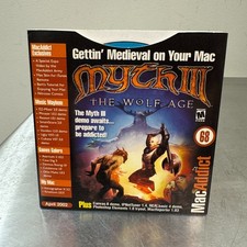 April 2002 Mac Addict Magazine CD Macintosh Game Myth III The Wolf Age Demo picture