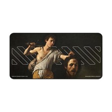 David v. Goliath Large Art Desk Mat, Renaissance Painting Style Gaming Mouse Pad picture