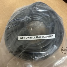 Premium 50ft Dual Link DVI-D Cable - Male To Male - Black picture