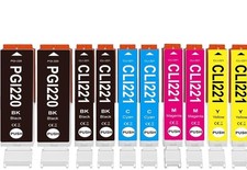 10Pk PGI220 CLI221 Ink for Canon Printer Pixma MX860 MX870 MP560 Printers picture