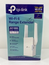 TP-Link AX1800 Wi-Fi 6 Range Extender Dual Band RE605X ~ Sealed picture