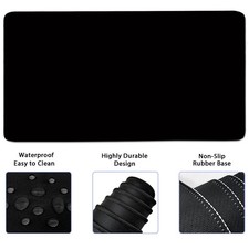 4in1 Large Mouse Pad Keyboard Wrist Rest Desk Gaming Mat Support Black picture
