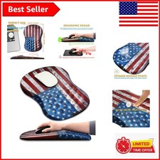 Stylish Ergonomic Mouse Pad with Massage Design and USA Flag Theme for Office picture