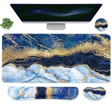 Ergonomic Large Mouse Pad and Keyboard Wrist Rest, Desk Pad for Keyboard and ... picture