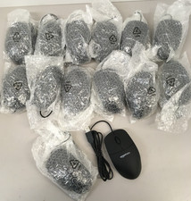 Lot of 14 Amazon Basics 3-Button USB Wired Mouse with Scrolling - Black picture