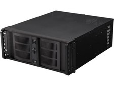 iStarUSA D-400-6 Black Aluminum / Steel 4U Rackmount Compact Stylish Chassis picture