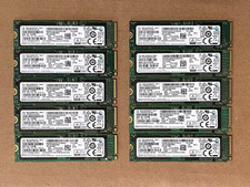 Lot of 10 - Samsung MZ-VLW2560 NVMe 256GB M.2 2280 PCIe PM961 SSD, Tested Good picture