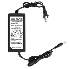 12V 5A Power Supply, Waysse AC DC Adapter, Converter 100-240V to 12V5A, black  picture