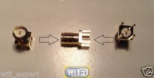 1 x PCB Mount RP-SMA Female Coaxial Gold RF Straight Connector Adapter USA picture