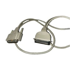 6FT 50 PIN CENTRONIC MALE - DB 25 PIN MALE CABLE CONNECTER picture